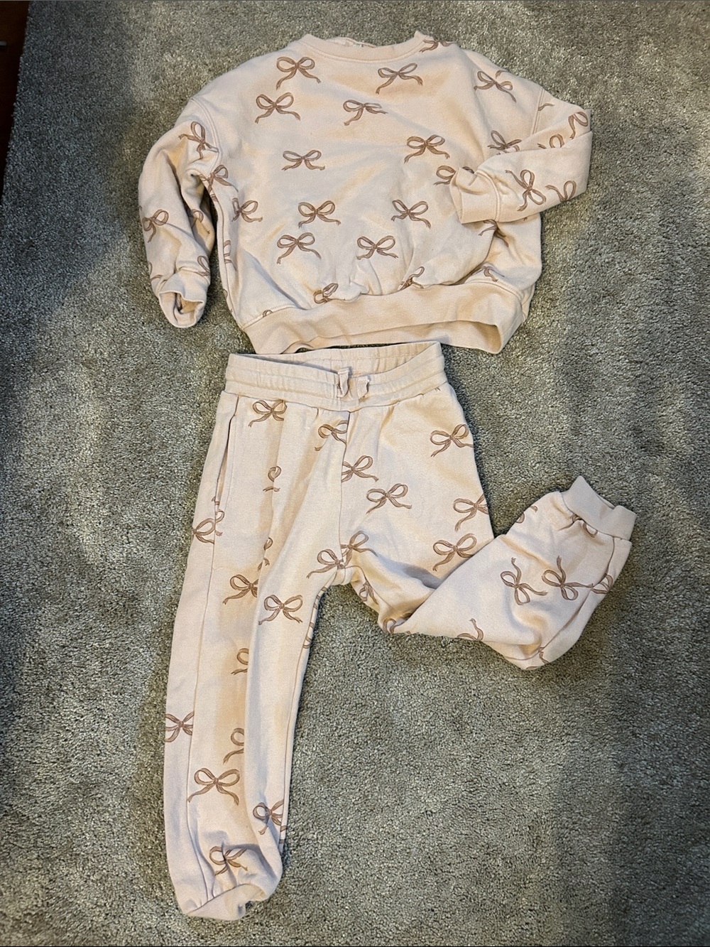 Rylee & Cru Ballerina Pink Sweatsuit sz 4-5